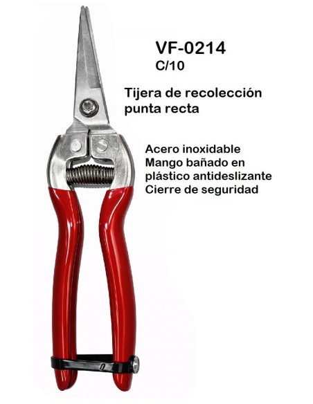 TIJERA DE PODA PUNTA RECTA