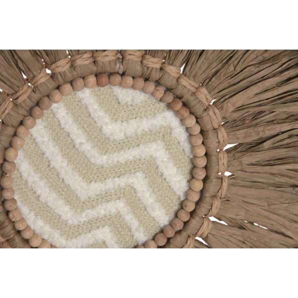 DECORACION PARED RAFIA YUTE 26X1X26 4 SURT.