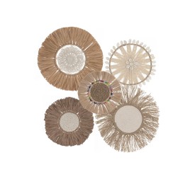 DECORACION PARED SET 5 RAFIA YUTE 21X1,5X21