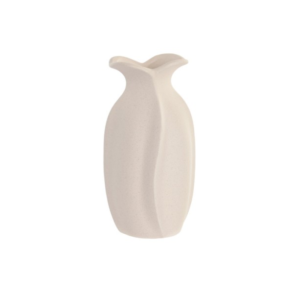 JARRON GRES 15X15X29 RUGOSO BLANCO