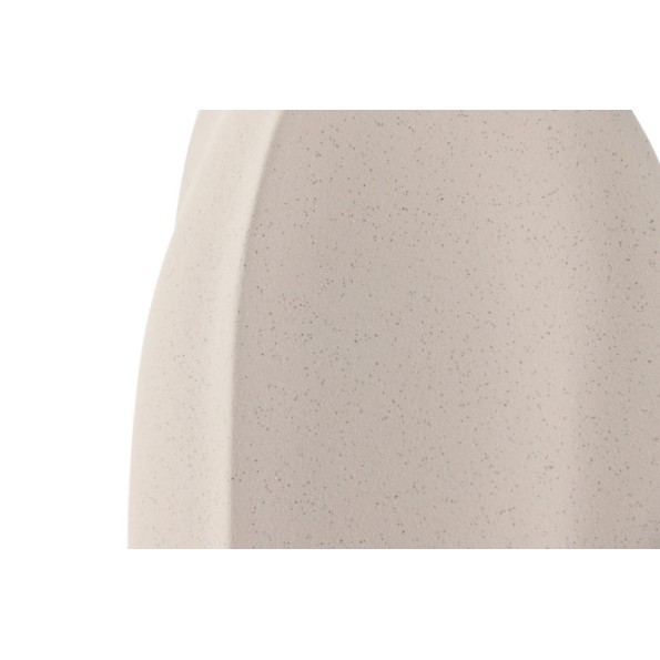 JARRON GRES 15X15X29 RUGOSO BLANCO