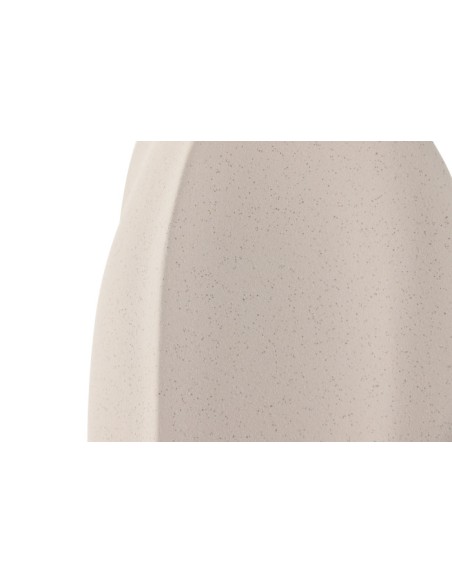 JARRON GRES 15X15X29 RUGOSO BLANCO