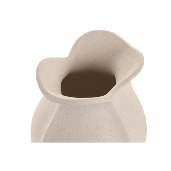 JARRON GRES 15X15X18 RUGOSO BLANCO