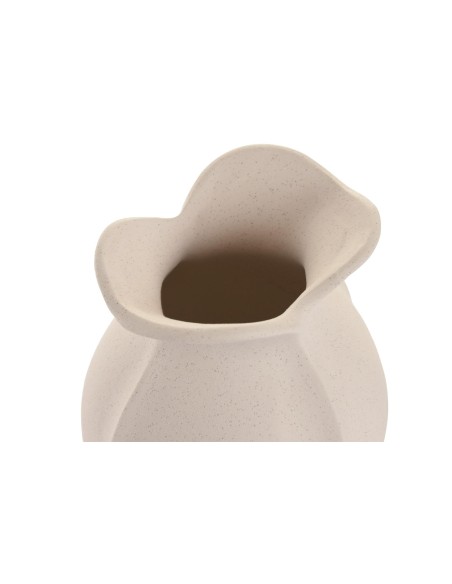 JARRON GRES 15X15X18 RUGOSO BLANCO