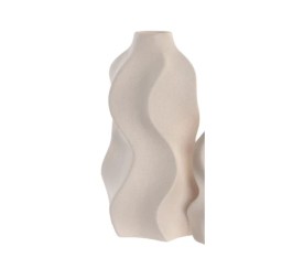 JARRON GRES 15X15X27 RUGOSO BLANCO