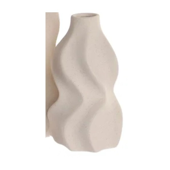 JARRON GRES 10X10X18 RUGOSO BLANCO