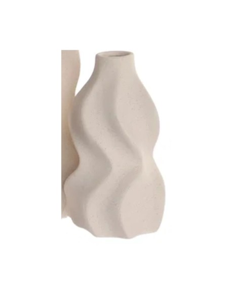 JARRON GRES 10X10X18 RUGOSO BLANCO