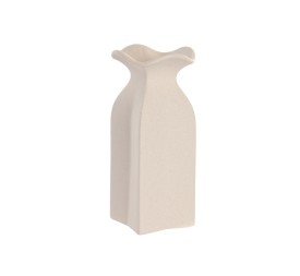 JARRON GRES 13X13X28 RUGOSO BLANCO