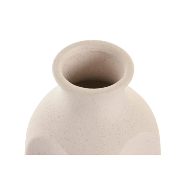 JARRON GRES 11X11X28 RUGOSO BLANCO