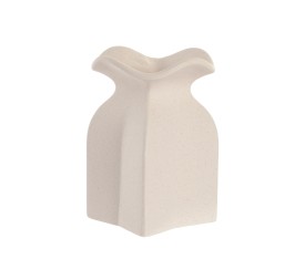 JARRON GRES 12X12X18 RUGOSO BLANCO