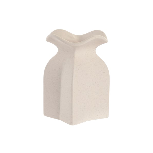 JARRON GRES 12X12X18 RUGOSO BLANCO