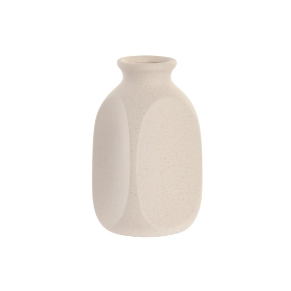 JARRON GRES 10X10X18 RUGOSO BLANCO (4207)