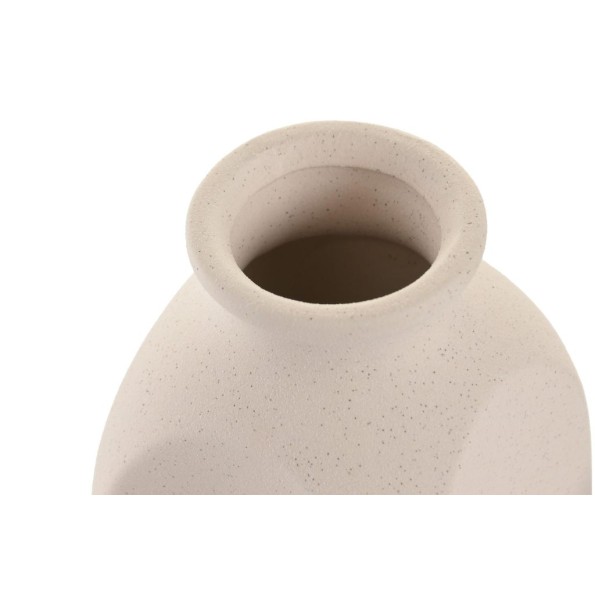 JARRON GRES 10X10X18 RUGOSO BLANCO (4207)