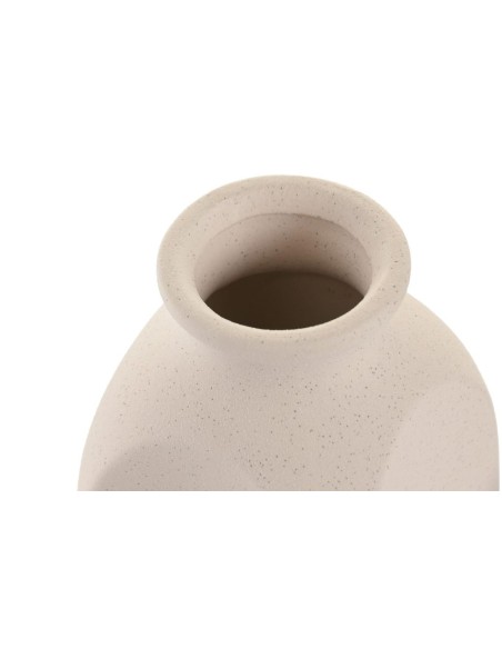 JARRON GRES 10X10X18 RUGOSO BLANCO (4207)