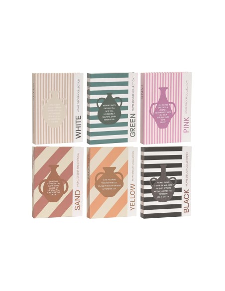 CAJA LIBRO CARTON 18X3,7X25 JARRON 6 SURT.