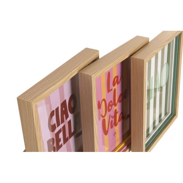 MARCO FOTO 20X25 MDF CRISTAL 21,5X3X26,5 3 SURT.