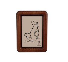 MARCO FOTO 10X15 ACACIA CRISTAL 14X2X19 MARRON