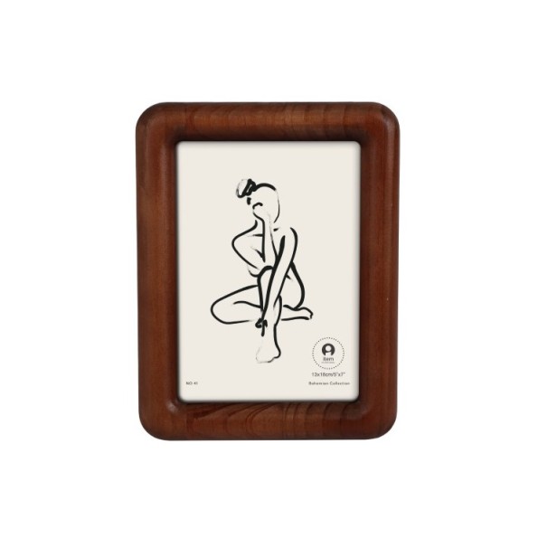MARCO FOTO 13X18 ACACIA CRISTAL 17X2X22 MARRON