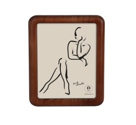 MARCO FOTO 20X25 ACACIA CRISTAL 24X2X29 MARRON