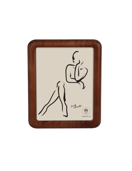 MARCO FOTO 20X25 ACACIA CRISTAL 24X2X29 MARRON