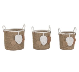 CESTA SET 3 FIBRA ALGODON 38X38X43 NATURAL