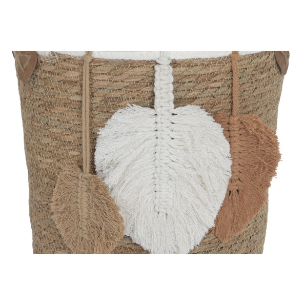 CESTA SET 3 FIBRA ALGODON 38X38X43 NATURAL