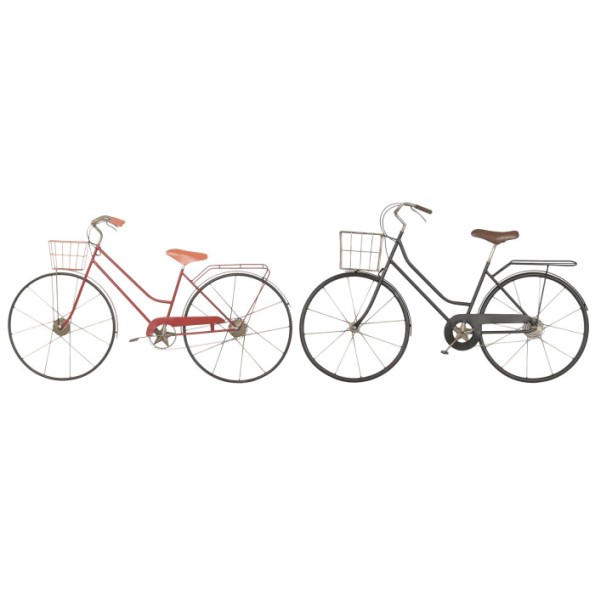 DECORACION PARED METAL 80X4X46 BICICLETA CESTA 2 S