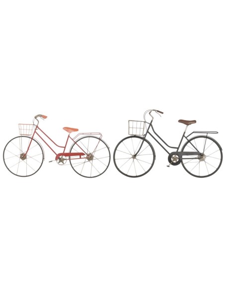 DECORACION PARED METAL 80X4X46 BICICLETA CESTA 2 S