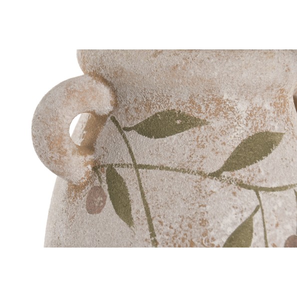 JARRON CERAMICA 22X22X47 MARRON