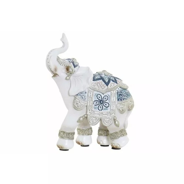 FIGURA RESINA 10X5X13 ELEFANTE BLANCO