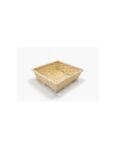 CESTO BAMBU CUADRADO 20x20x6CM