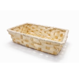 CESTO BAMBU RECTANGULAR 24x18x6CM