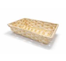 CESTO BAMBU RECTANGULAR 27x20x6CM