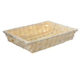 PANERA BAMBU RECTANGULAR COLOR NATURAL 28x22x5cm
