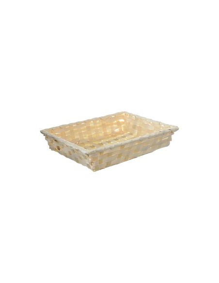 PANERA BAMBU RECTANGULAR COLOR NATURAL 28x22x5cm