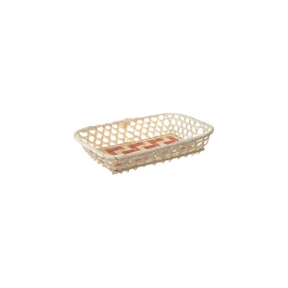 PANERA BAMBU PANAL RECTANGULAR BASE BICOLOR 26x19x5cm