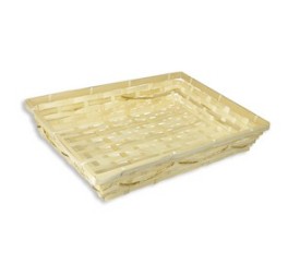 CESTO BAMBU RECTANGULAR NATURAL 38x29x7cm