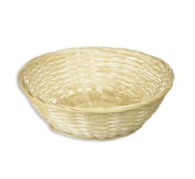 CESTO REDONDO BAMBU COLOR NATURAL 22.5x7cm