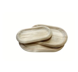 JUEGO 3 CENTROS OVAL PLANOS  46x30x4 cm.