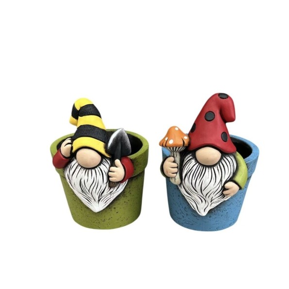 MACETERO ENANOS DENTRO 2/S 17x14,3x20 cm.