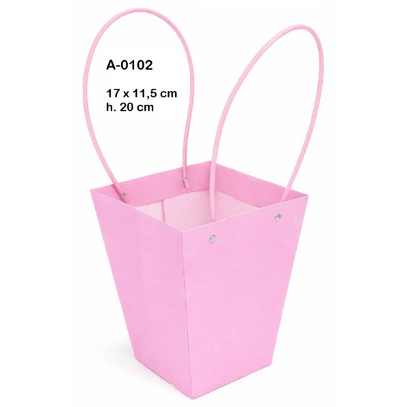 BOLSA DECORACION IMPERMEABILIZADA COLORES SURTIDOS  17X11,5 H 20CM