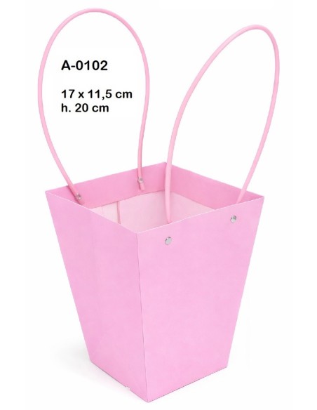 BOLSA DECORACION IMPERMEABILIZADA COLORES SURTIDOS  17X11,5 H 20CM