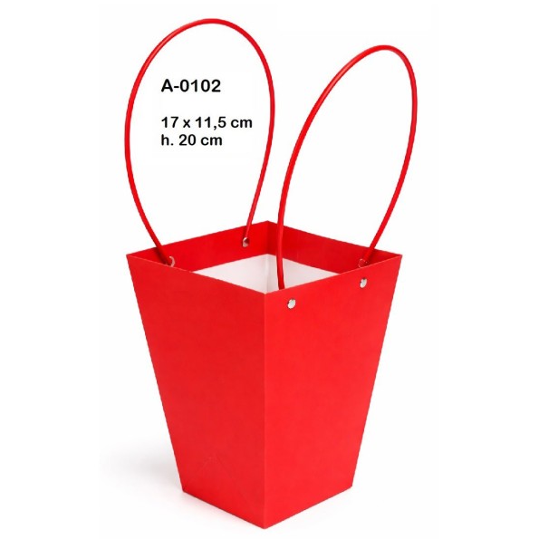 BOLSA DECORACION IMPERMEABILIZADA COLORES SURTIDOS  17X11,5 H 20CM