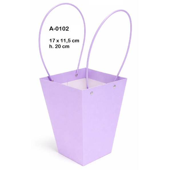 BOLSA DECORACION IMPERMEABILIZADA COLORES SURTIDOS  17X11,5 H 20CM