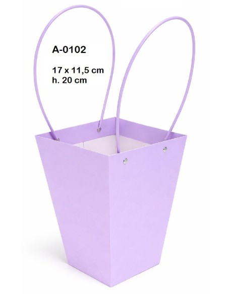 BOLSA DECORACION IMPERMEABILIZADA COLORES SURTIDOS  17X11,5 H 20CM