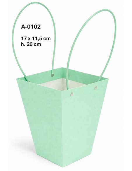 BOLSA DECORACION IMPERMEABILIZADA COLORES SURTIDOS  17X11,5 H 20CM