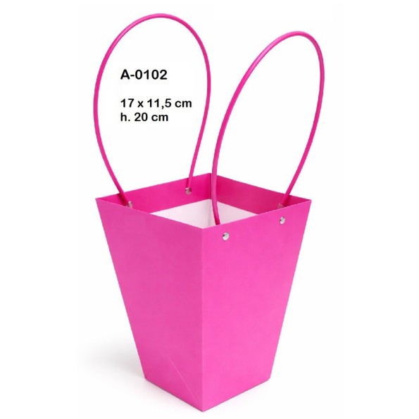 BOLSA DECORACION IMPERMEABILIZADA COLORES SURTIDOS  17X11,5 H 20CM