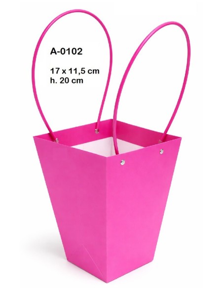 BOLSA DECORACION IMPERMEABILIZADA COLORES SURTIDOS  17X11,5 H 20CM