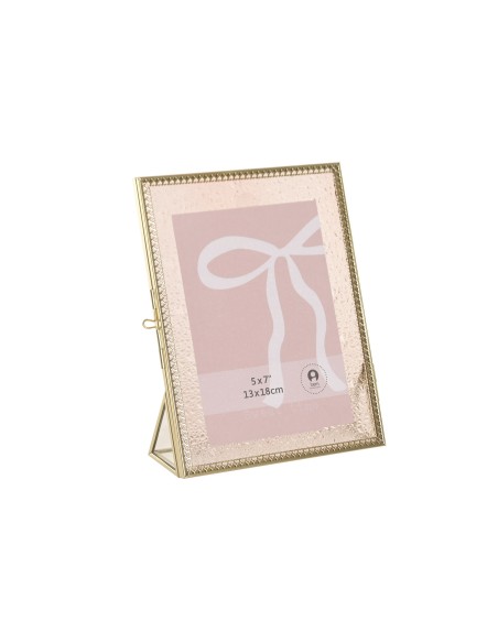 MARCO FOTO 13X18 CRISTAL METAL 19X6X22 ROSA