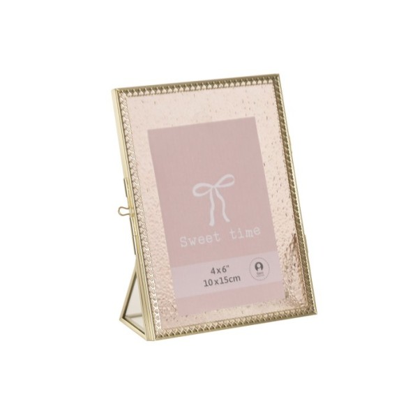 MARCO FOTO 10X15 CRISTAL METAL 15,5X6X19 ROSA